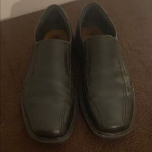 Men's Black Leather Loafers